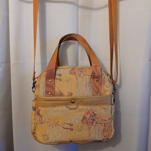 New Western Cowgirl Saddle Double handle Satchel Purse Shoulder Bag Brown Rust - Picture 2 of 15